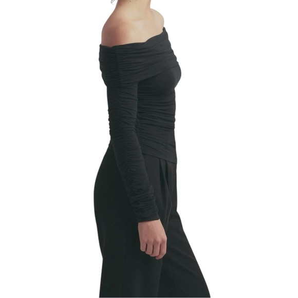 Favorite Daughter Night Out Ruched Off Shoulder Top XL - Picture 2 of 9
